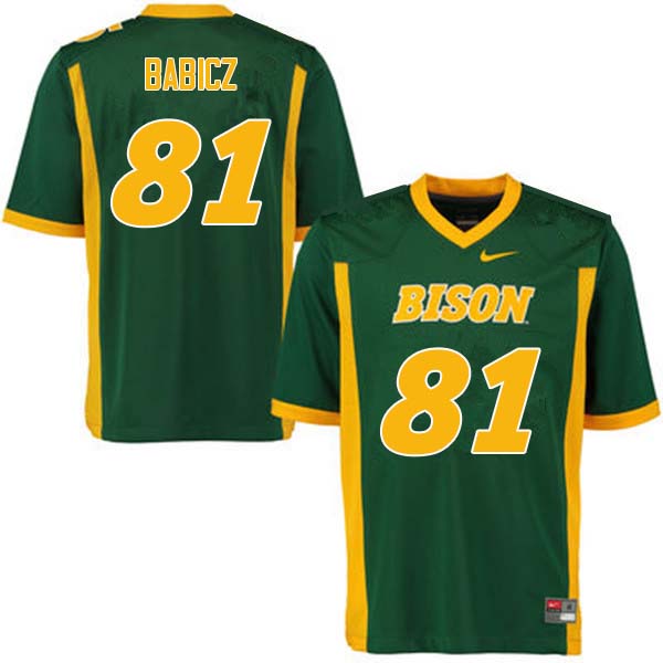 Men #81 Josh Babicz North Dakota State Bison College Football Jerseys Sale-Green